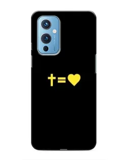 Чехол для OnePlus 9 с картинкой «Сердце и Крест»