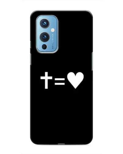 Чехол для OnePlus 9 с картинкой «Крест и Сердце» Чехол для OnePlus 9 с картинкой «Крест и Сердце»