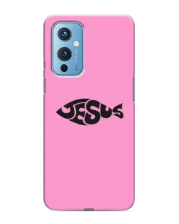 Чехол для OnePlus 9 с картинкой «Розовый символ  Jesus»