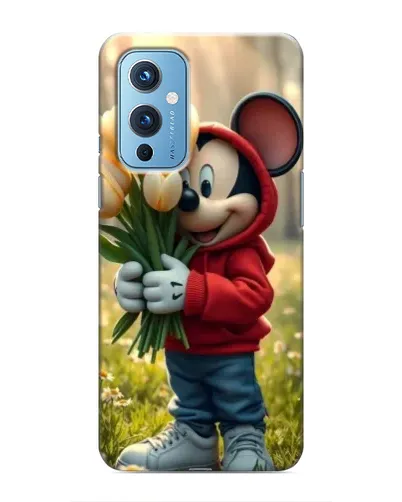 Чехол для OnePlus 9 с картинкой «Микки с тюльпанами» Чехол для OnePlus 9 с картинкой «Микки с тюльпанами»
