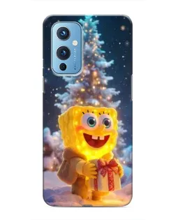 Чехол для OnePlus 9 с картинкой «Рождественский Спанч Боб»