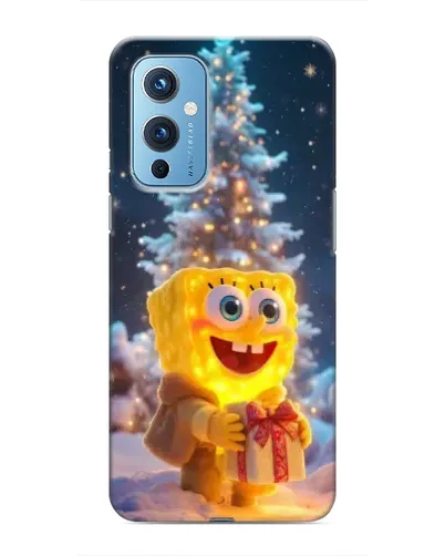 Чехол для OnePlus 9 с картинкой «Рождественский Спанч Боб» Чехол для OnePlus 9 с картинкой «Рождественский Спанч Боб»