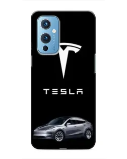 Чехол для OnePlus 9 с картинкой «Tesla Model Y»