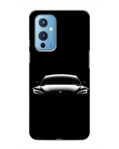 Чехол для OnePlus 9 с картинкой «Фары Tesla Night» Чехол для OnePlus 9 с картинкой «Фары Tesla Night»