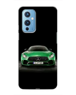 Чохол для OnePlus 9 з картинкою «Mercedes — неоновий лого»