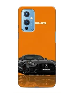 Чохол для OnePlus 9 з картинкою «Помаранчевий Mercedes AMG»