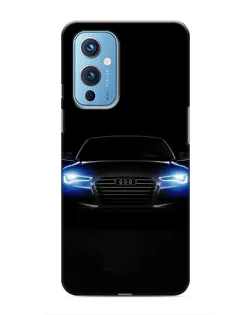 Чохол для OnePlus 9 з картинкою «Audi в неоні»