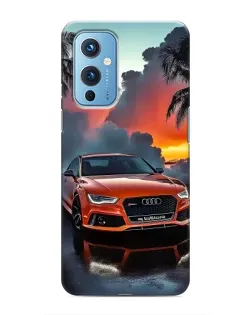 Чохол для OnePlus 9 з картинкою «Audi — захід сонця»
