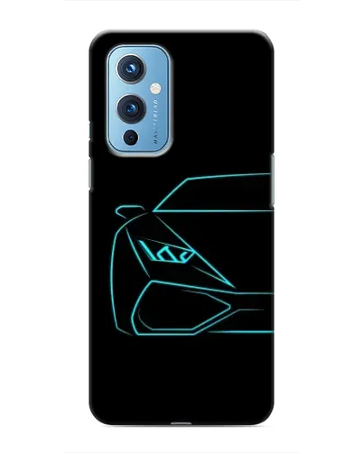 Чохол для OnePlus 9 з картинкою «Блакитний силует Lamborghini» Чохол для OnePlus 9 з картинкою «Блакитний силует Lamborghini»