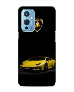 Чохол для OnePlus 9 з картинкою «Lamborghini жовтий акцент»