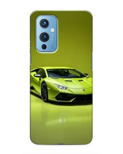 Чохол для OnePlus 9 з картинкою «Салатовий Lamborghini Huracan»