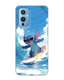 Чехол для OnePlus 9 с картинкой «Стич на волне» Чехол для OnePlus 9 с картинкой «Стич на волне»
