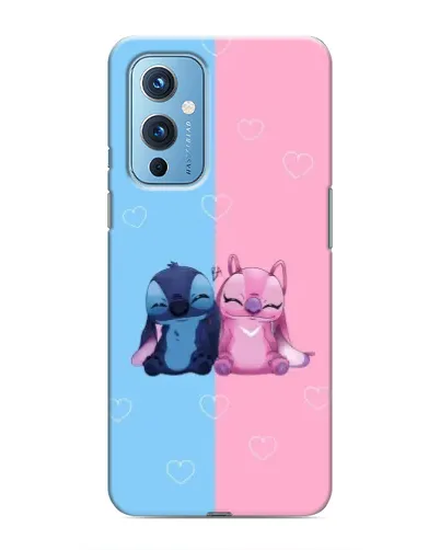 Чехол для OnePlus 9 с картинкой «Stitch и Angel Love» Чехол для OnePlus 9 с картинкой «Stitch и Angel Love»