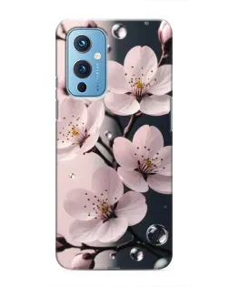 Чехол для OnePlus 9 с картинкой «Нежная сакура и капли» Чехол для OnePlus 9 с картинкой «Нежная сакура и капли»