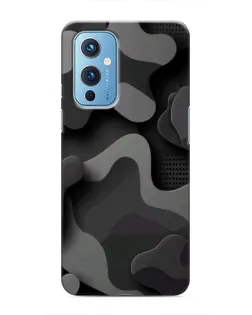 Чохол для OnePlus 9 з картинкою «Темний абстрактний камуфляж»