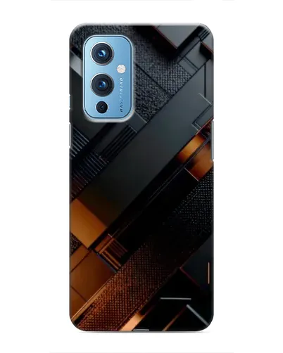 Чохол для OnePlus 9 з картинкою «Чорні геометричні блоки» Чохол для OnePlus 9 з картинкою «Чорні геометричні блоки»