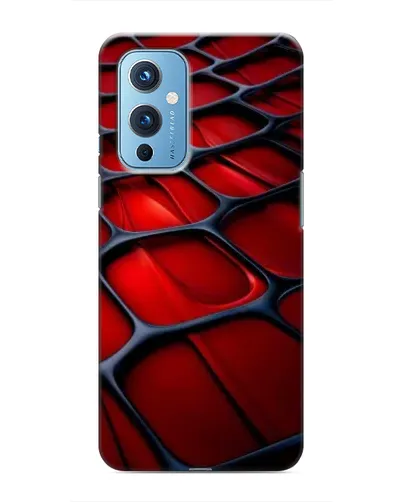 Чохол для OnePlus 9 з картинкою «Червона глянцева сітка» Чохол для OnePlus 9 з картинкою «Червона глянцева сітка»