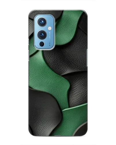 Чохол для OnePlus 9 з картинкою «Зелені шкіряні хвилі» Чохол для OnePlus 9 з картинкою «Зелені шкіряні хвилі»