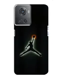 Чехол для OnePlus ACE (10R) с картинкой «Jordan Gradient Logo»