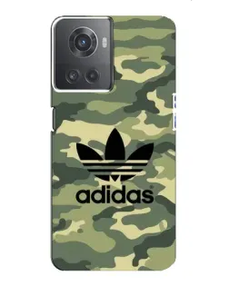 Чехол для OnePlus ACE (10R) с картинкой «Милитари стиль Adidas» Чехол для OnePlus ACE (10R) с картинкой «Милитари стиль Adidas»