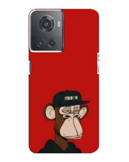 Чохол для OnePlus ACE (10R) з картинкою «Bored Ape — червоний фон» Чохол для OnePlus ACE (10R) з картинкою «Bored Ape — червоний фон»