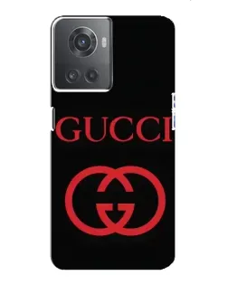 Чохол для OnePlus ACE (10R) з картинкою «Gucci — червоний логотип»