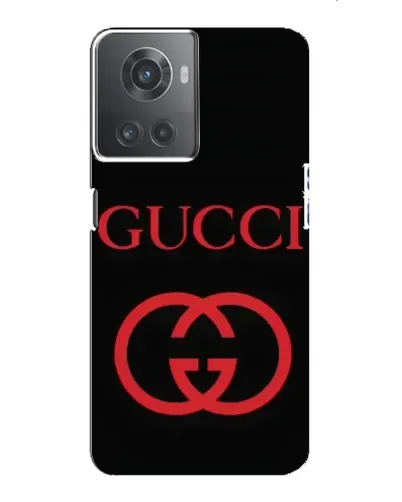 Чехол для OnePlus ACE (10R) с картинкой «Gucci — красный логотип»