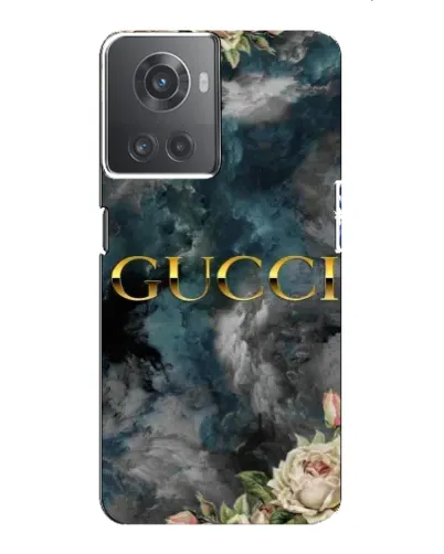 Чехол для OnePlus ACE (10R) с картинкой «Абстрактные цветы Gucci»
