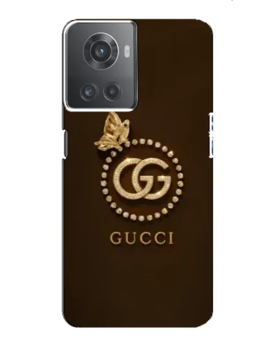 Чехол для OnePlus ACE (10R) с картинкой «Gucci — золотая бабочка»