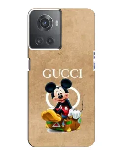 Чохол для OnePlus ACE (10R) з картинкою «Міккі Маус Gucci — крафт»