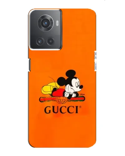 Чехол для OnePlus ACE (10R) с картинкой «Микки Маус Gucci — оранж» Чехол для OnePlus ACE (10R) с картинкой «Микки Маус Gucci — оранж»