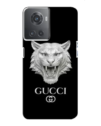 Чехол для OnePlus ACE (10R) с картинкой «Gucci — серебряный лев» Чехол для OnePlus ACE (10R) с картинкой «Gucci — серебряный лев»