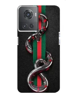 Чохол для OnePlus ACE (10R) з картинкою «Gucci — змія на смузі»