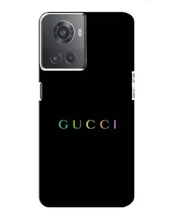Чохол для OnePlus ACE (10R) з картинкою «Gucci — неоновий мінімалізм»