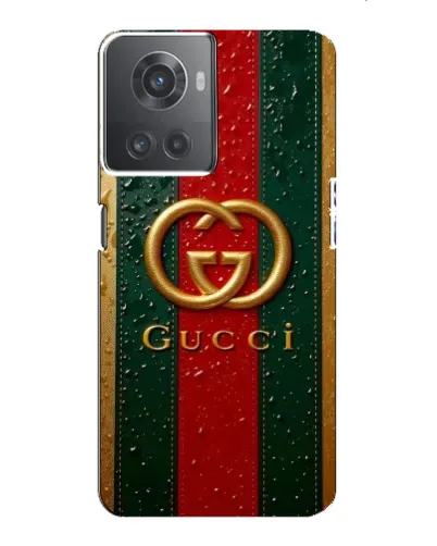 Чехол для OnePlus ACE (10R) с картинкой «Gucci — фирменная полоса и золото» Чехол для OnePlus ACE (10R) с картинкой «Gucci — фирменная полоса и золото»