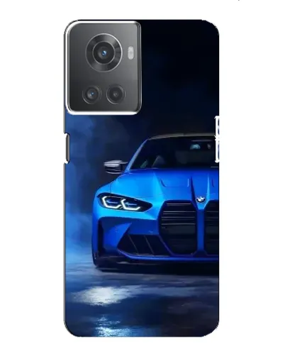Чехол для OnePlus ACE (10R) с картинкой «Голубая BMW M4»