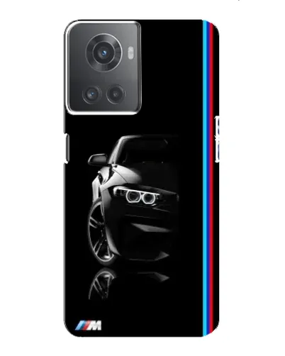 Чехол для OnePlus ACE (10R) с картинкой «Силуэт BMW в темноте»