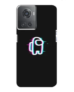 Чехол для OnePlus ACE (10R) с картинкой «Among Us неон»