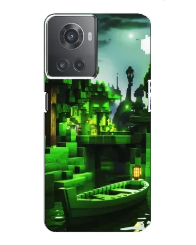Чохол для OnePlus ACE (10R) з картинкою «Minecraft лісовий пейзаж»