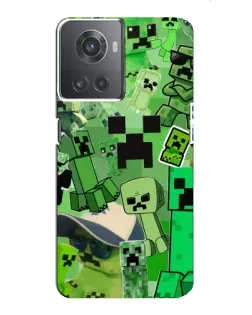 Чохол для OnePlus ACE (10R) з картинкою «Кріпери Minecraft»