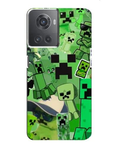 Чохол для OnePlus ACE (10R) з картинкою «Кріпери Minecraft»