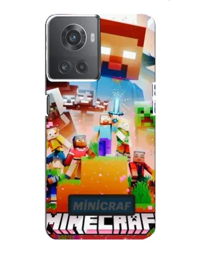 Чохол для OnePlus ACE (10R) з картинкою «Minecraft герої гри»