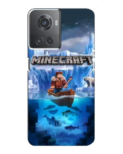 Чохол для OnePlus ACE (10R) з картинкою «Minecraft льодянийсвіт»