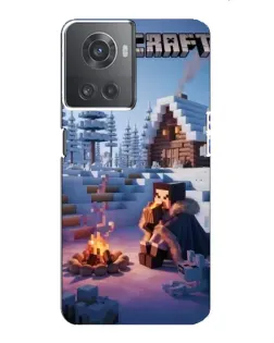Чохол для OnePlus ACE (10R) з картинкою «Зимовий Minecraft»