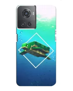 Чохол для OnePlus ACE (10R) з картинкою «Черепаха Minecraft»