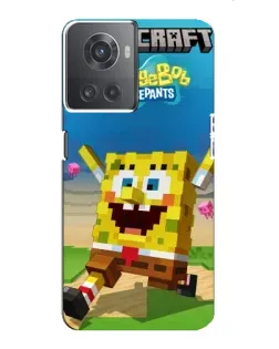 Чохол для OnePlus ACE (10R) з картинкою «Губка Боб Minecraft»