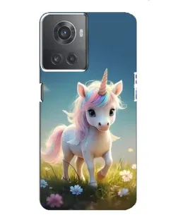 Чехол для OnePlus ACE (10R) с картинкой «Единорог на поляне»