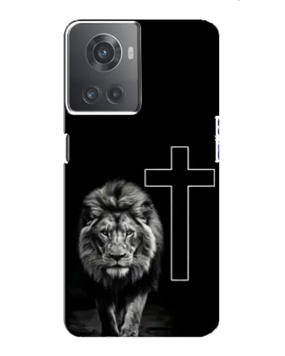 Чохол для OnePlus ACE (10R) з картинкою «Лев та Хрест»