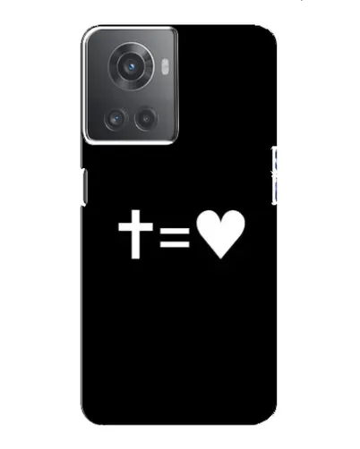 Чохол для OnePlus ACE (10R) з картинкою «Хрест та Серце»