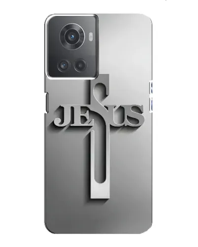 Чехол для OnePlus ACE (10R) с картинкой «Металлический крест Jesus» Чехол для OnePlus ACE (10R) с картинкой «Металлический крест Jesus»
